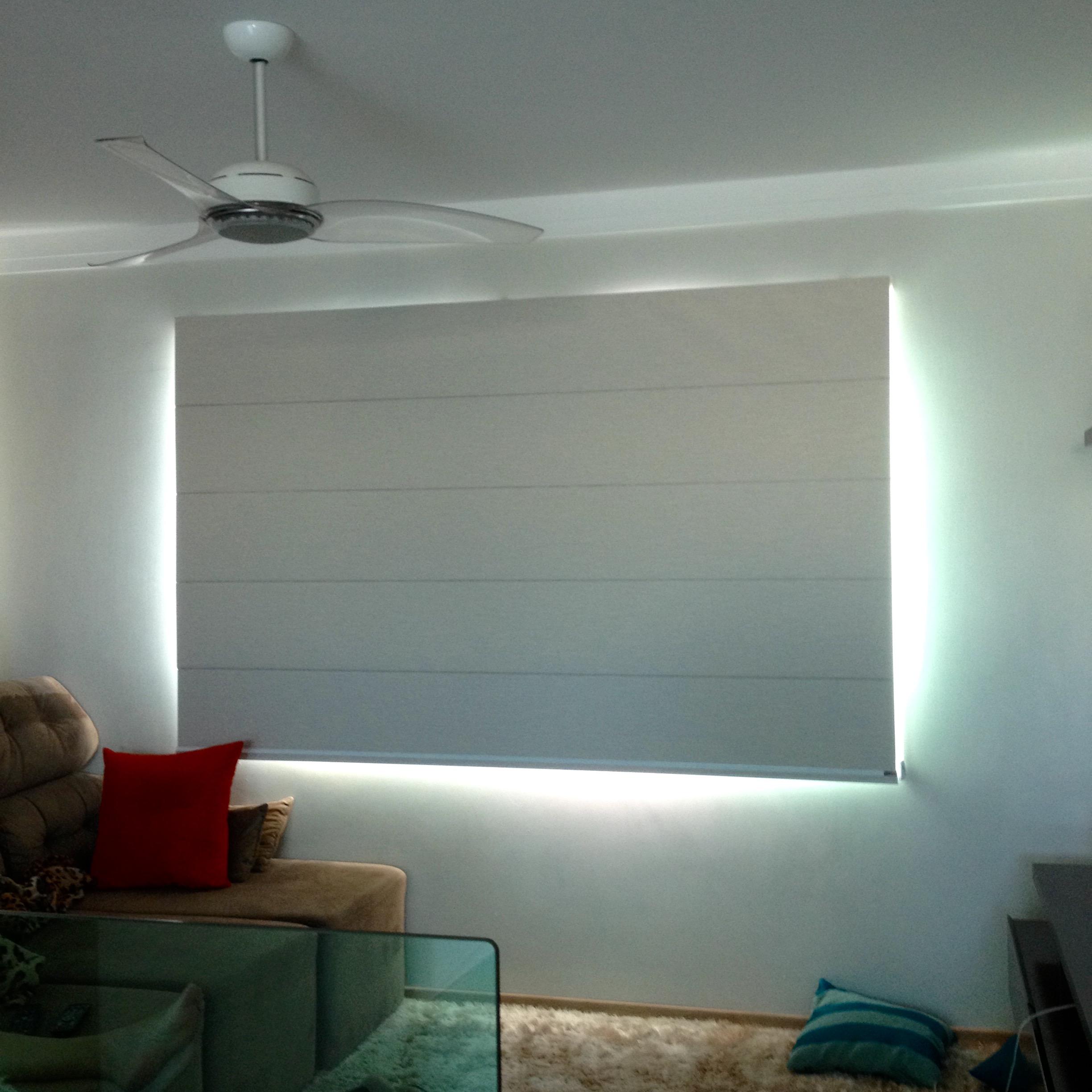 Cortina Romana Black out Napoles bege