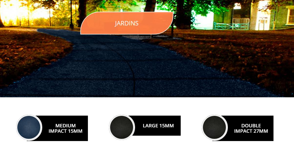 Piso emborrachado para jardins